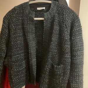 sandro tweed jacket
